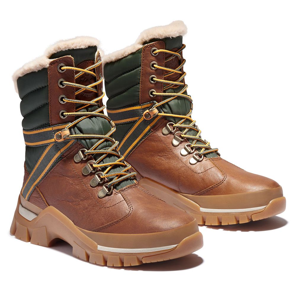 Botas de Nieve Timberland Argentina Mujer - Jenness Falls Waterproof Insulated - Marrones - ZTMYSQ-0